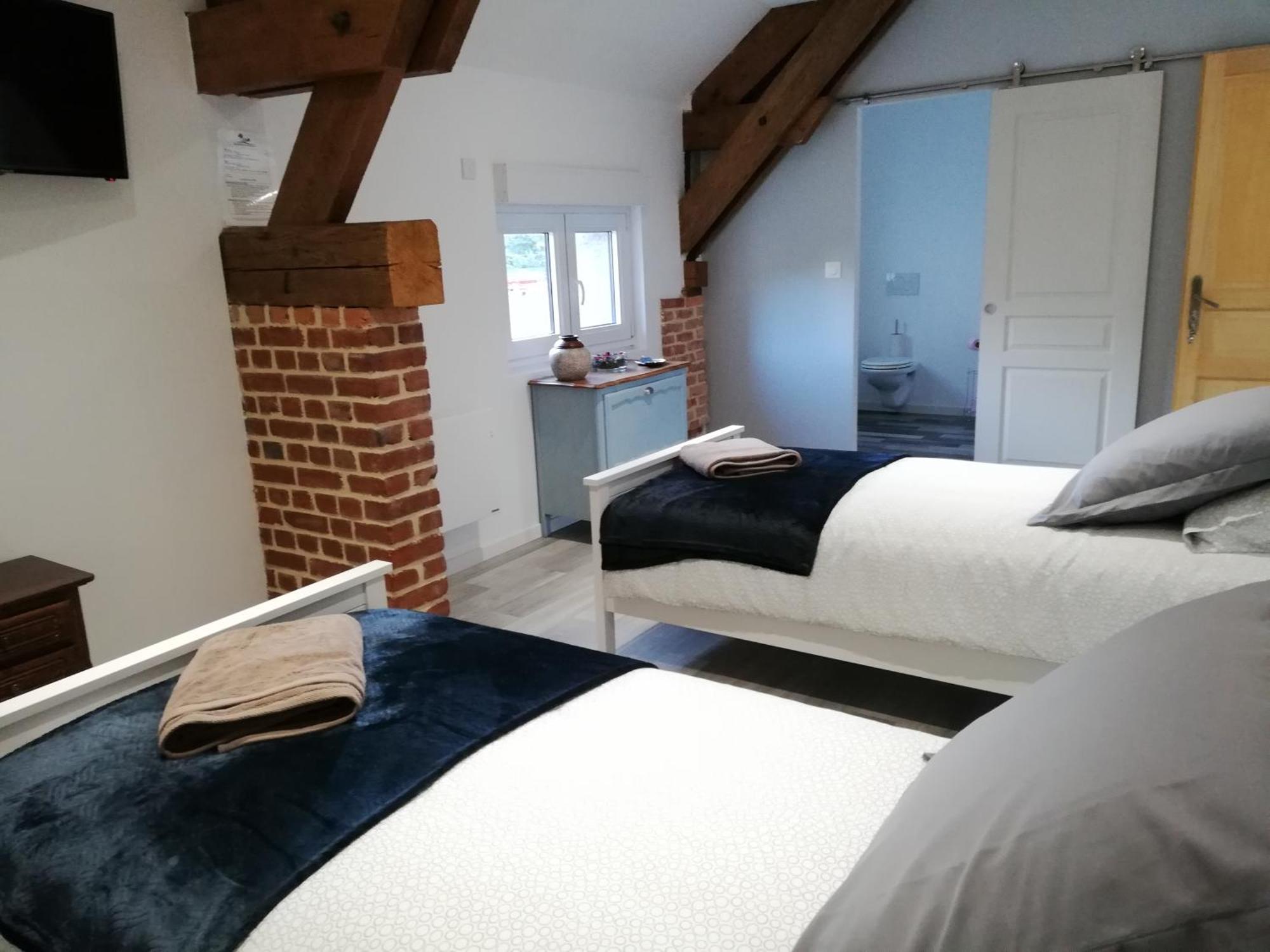 Bed and Breakfast La Grange Du Bosquet Honnecourt-sur-Escaut Zimmer foto